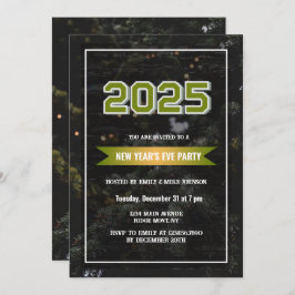 Invitación Año personalizado de Nochevieja 2025