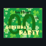 Invitación Año Personalizado Fiesta de cumpleaños V07<br><div class="desc">Fiesta de cumpleaños V07 de Año Personalizado Shamrock Este divertido diseño con sus rocas de champú es una manera divertida de invitar a la gente a una celebración de cumpleaños. El texto es personalizable, por lo que es apto para un 21 30 35 40 45 50 55 60 65 70...</div>