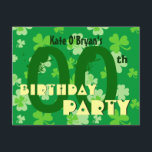 Invitación Año Personalizado Fiesta de cumpleaños V07<br><div class="desc">Fiesta de cumpleaños V07 de Año Personalizado Shamrock Este divertido diseño con sus rocas de champú es una manera divertida de invitar a la gente a una celebración de cumpleaños. El texto es personalizable, por lo que es apto para un 21 30 35 40 45 50 55 60 65 70...</div>