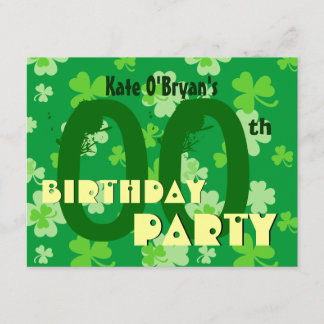 Invitación Año Personalizado Fiesta de cumpleaños V07
