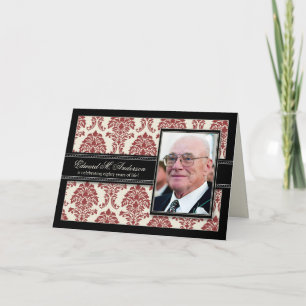 Invitación Años de oro del damasco de cumpleaños de