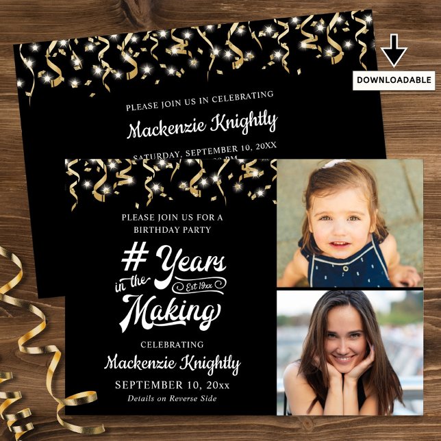 Invitación AÑOS NACIONALES DE Oro Negro EN LA FOTO DE MAKING  (Subido por el creador)