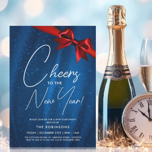 Invitación Años nuevos MODERNOS Viernes de la Armada Azul Esp