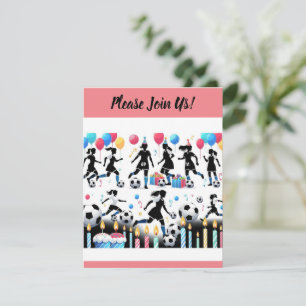 Invitación Anota con nuestra Fiesta de Fútbol Femenino