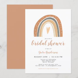 Invitación ANSLEY | Naranja ardiente de Boho ducha de novia R