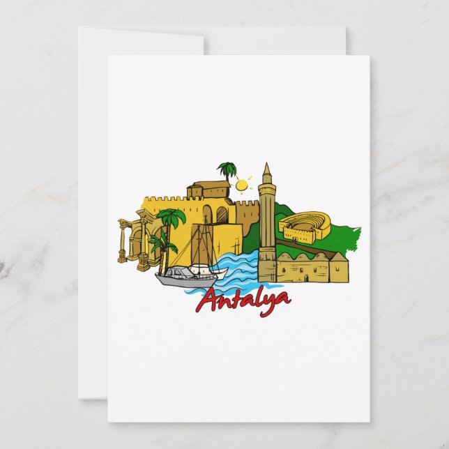 Invitación Antalya - Turquía (Anverso)