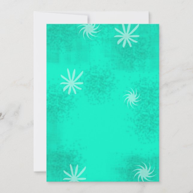 Invitación Antecedentes de estilo retro 50 (Anverso)