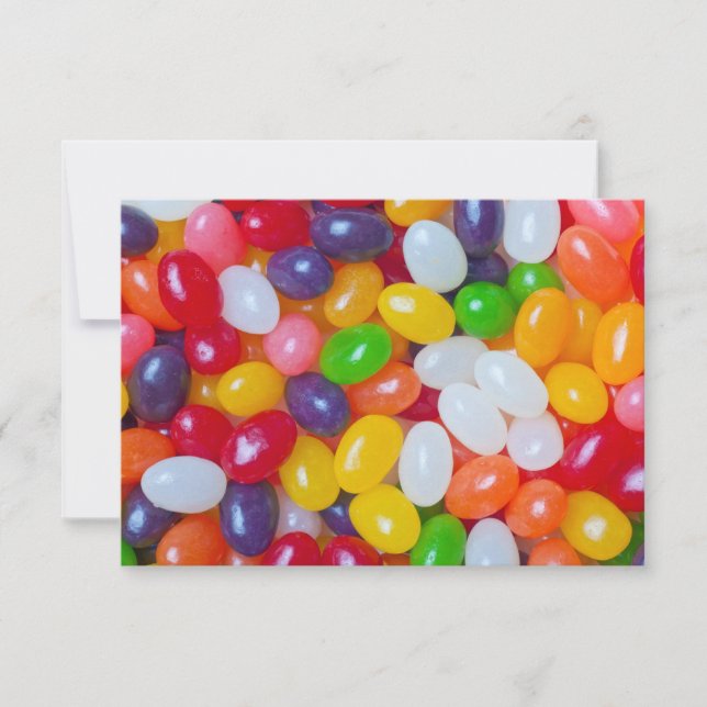 Invitación Antecedentes de Jellybeans - Judías de Pascua (Anverso)