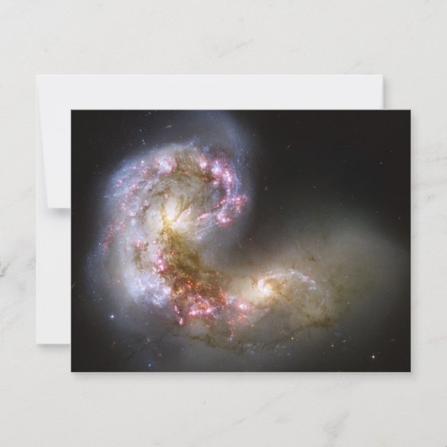 Invitación Antennae Galaxies (Anverso)