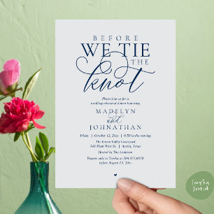 Invitación "Antes de atar el nudo", Cena de ensayo de boda