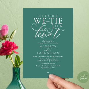 Invitación "Antes de atar el nudo", Cena de Ensayo de Boda