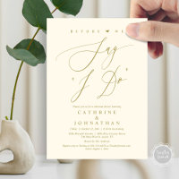 Antes de decir "Lo hago", Boda ensayar la cena