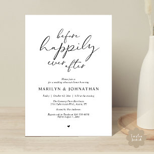 Invitación Antes de Felices para Siempre, Ensayo Romántico
