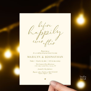 Invitación Antes de Felices Para Siempre, Ensayo Romántico