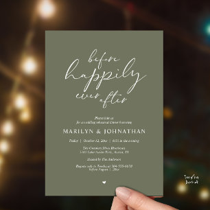 Invitación Antes de Feliz Para Siempre, Ensayo Romántico