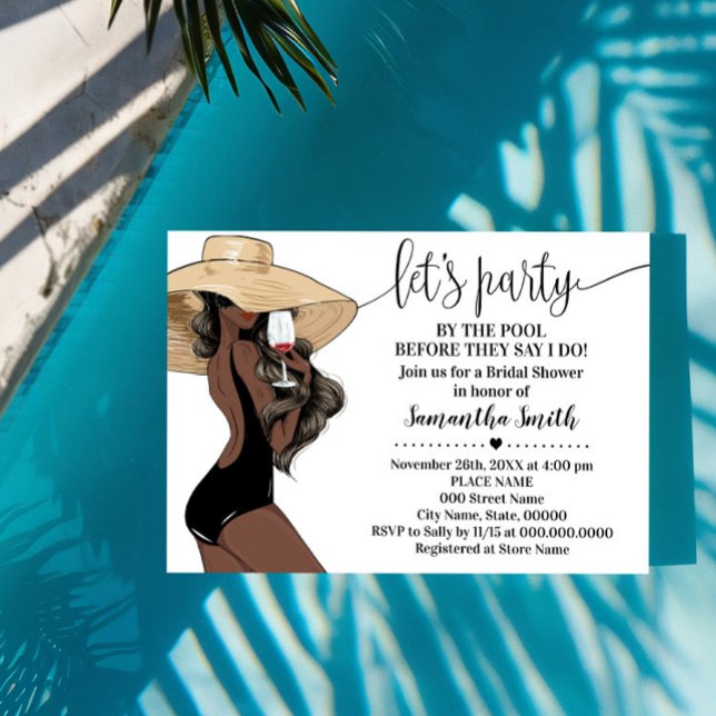 Invitación Antes de hacer Fiesta junto a la ducha nupcial (Subido por el creador)