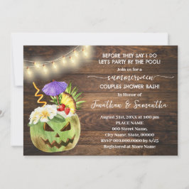 Invitación Antes de hacer Fiesta junto a la piscina de verano
