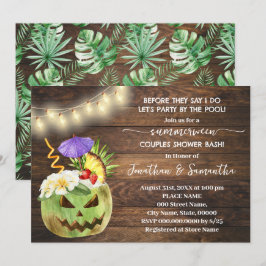 Invitación Antes de hacer Fiesta junto a la piscina de verano