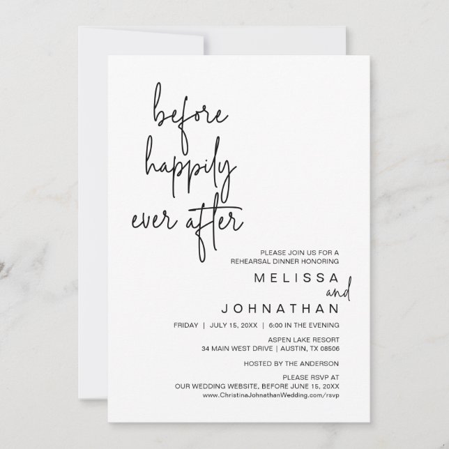 Invitación Antes De La Celebración De La Cena Después Del Ens (Anverso)