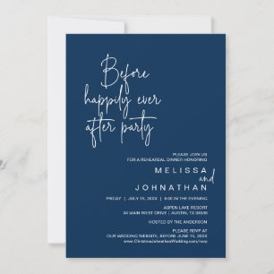 Invitación Antes De La Celebración, Siempre Después De Un Fie