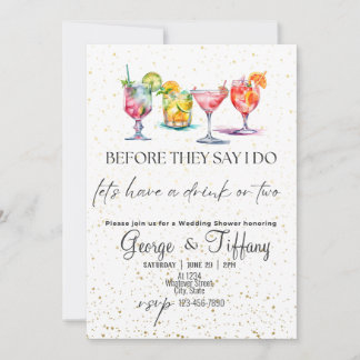 Invitación Antes de que digan que hago ducha de matrimonio