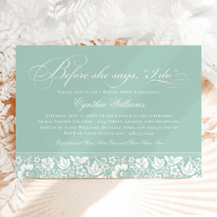 Invitación Antes De Que Ella Dice Que Hago Ducha De Novias De