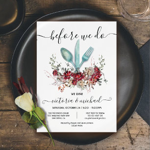 Invitación Antes de que hagamos el ensayo Cena