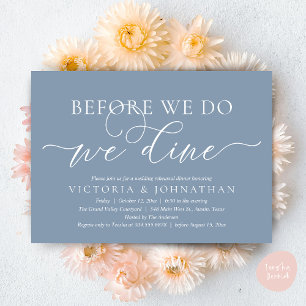 Invitación Antes De Que Lo Hagamos, Cena De Ensayos Bodas