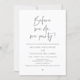 Invitación Antes De Que Lo Hagamos, Nosotros, Fiestas, Bodas