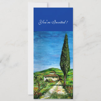 Invitación ANTIGUA CASA DE GRANJA EN CHIANTI, azul verde rojo