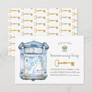Invitación antigua del estreno de una casa del