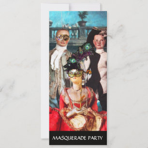 INVITACIÓN ANTIGUA ITALIANA BOMBA FIESTA DE CÓSTUME MASQUERAD
