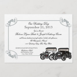 Invitación Antiguo Boda de coches