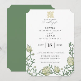 Invitación Antiguo Boda de hiedra inglesa