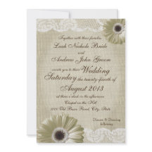 Antiguo Boda de margarita blanca y encaje