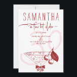 Invitación Antiguo Bow Moderno Cherry Martini Cumpleaños<br><div class="desc">Elige estas invitaciones hechas a mano y celebra tu cumpleaños con estilo! Esta plantilla de invitación de cumpleaños establece el tono perfecto para un inolvidable fiesta con temática Tini Bit Older Cherry Martini. Con un cristal de Cherry Martini a mano con una coqueta de cerezo rojo cereza oscuro, esta sofisticada...</div>