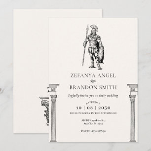 Invitación Antiguo imperio de soldados griegos