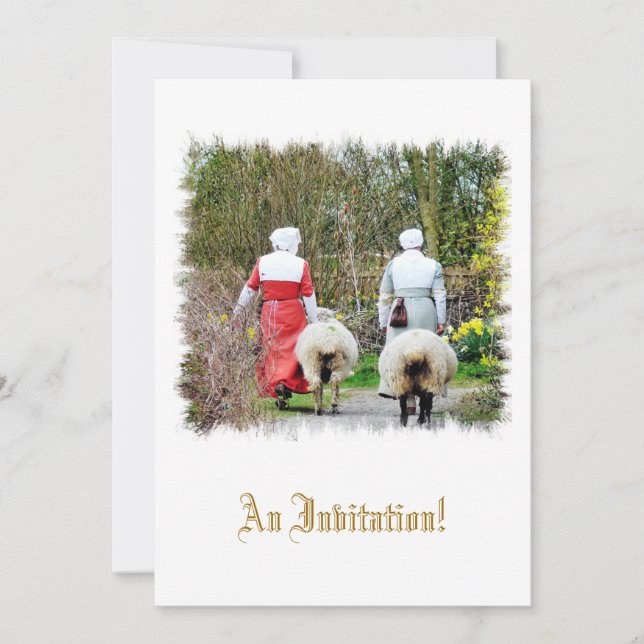 INVITACIÓN ANTIGUO INGLATERRA REINO UNIDO (Anverso)