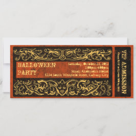 Invitación Antiguo y espeluznante Gótico de Halloween Party T