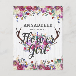 Invitación Antillas De Cerveza Floral Serás Mi Niña Flora