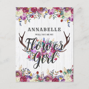 Invitación Antillas De Cerveza Floral Serás Mi Niña Flora