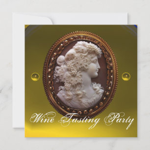INVITACIÓN ANTIQUE CAMEO LADY, FIESTA DE DEGUSTO DE VINOS DE 