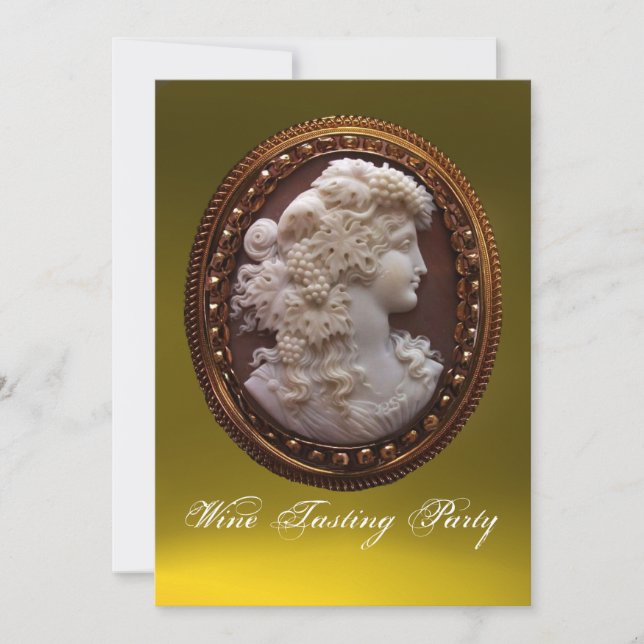 INVITACIÓN ANTIQUE CAMEO LADY, FIESTA DE DEGUSTO DE VINOS DE  (Anverso)
