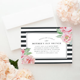 Invitación Antique Peony | Mother's Day Brunch Invitation