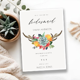 INVITACIÓN ANTLER BOHEMIAN ALLURE BRIDESMAID