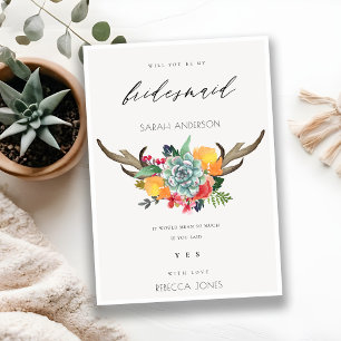 INVITACIÓN ANTLER BOHEMIAN ALLURE BRIDESMAID