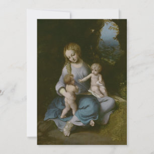 Invitación Antonio da Correggio - Madonna y el niño con