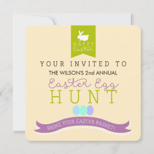 Invitación anual a la caza de huevos de Pascua