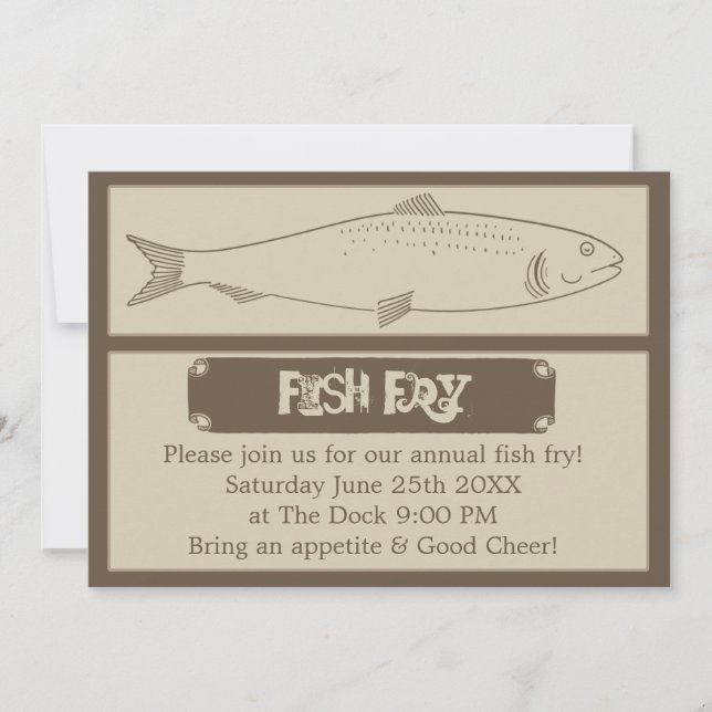 Invitación anual a la pesca con peces (Anverso)