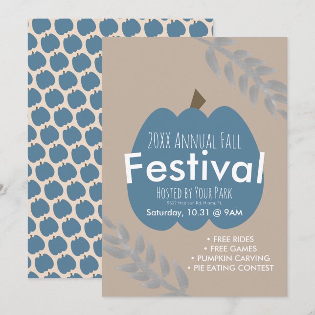 Invitación Anual al Festival de Otoño de la Rama d (Anverso / Reverso)